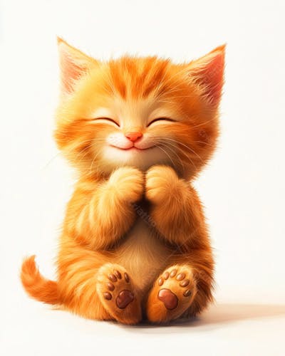 Imagem De Um Gatinho Pequeno Fofinho