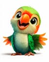 Image of a baby parrot