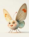 Image, of, a, cartoon, character, a, colorful, butterfly