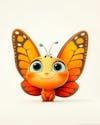 Image, of, a, cartoon character, a, colorful, butterfly