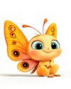 Image of a cartoon character, a colorful butterfly.