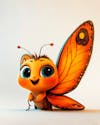 Image of a colorful butterfly cartoon character