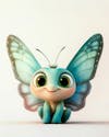 Image of a colorful butterfly cartoon character