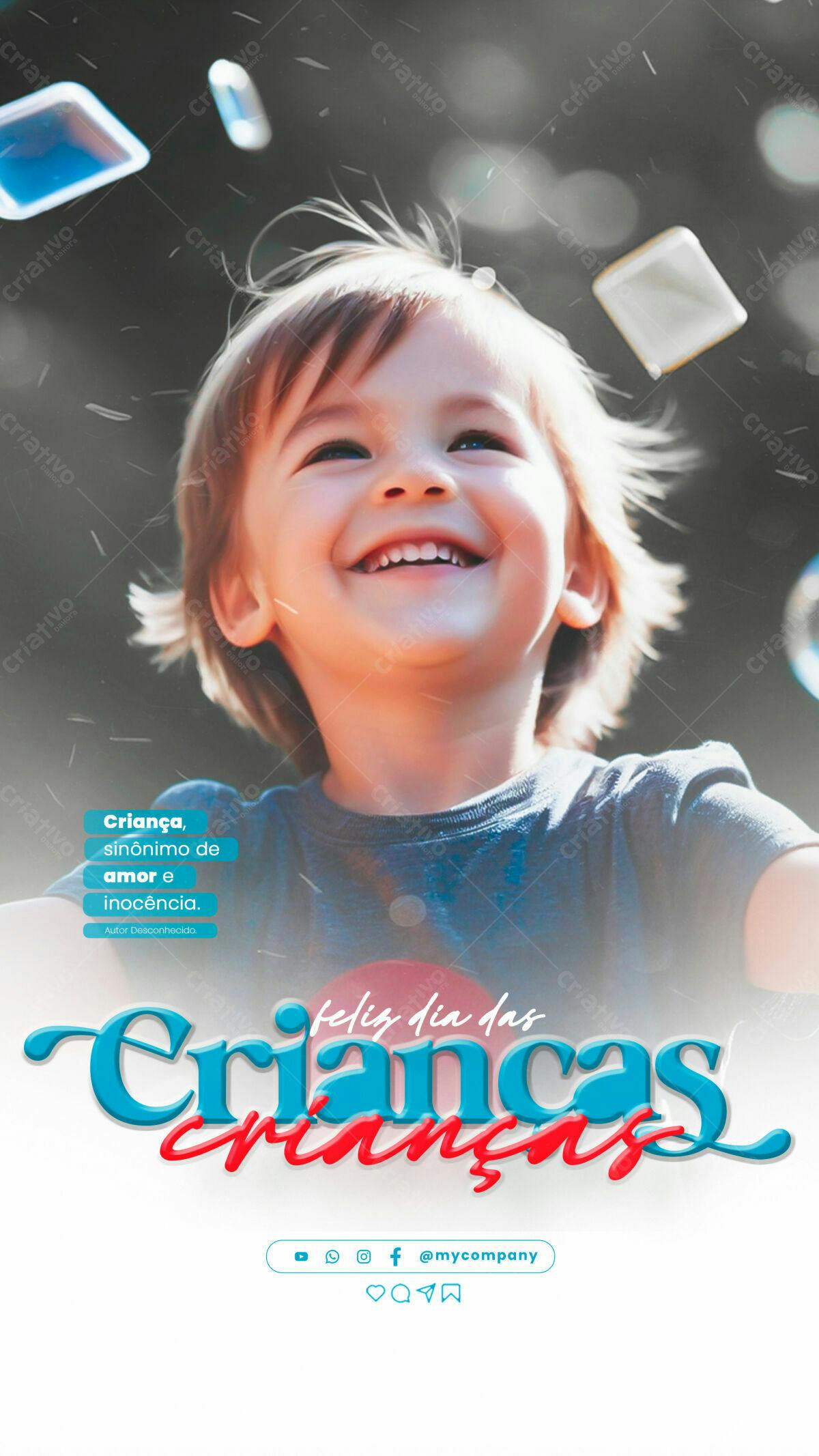 Postagem Dia das Crianças PSD Editável