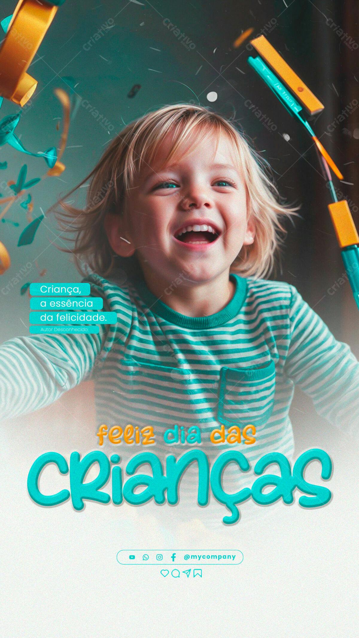 Flyer Dia das Crianças PSD Editável