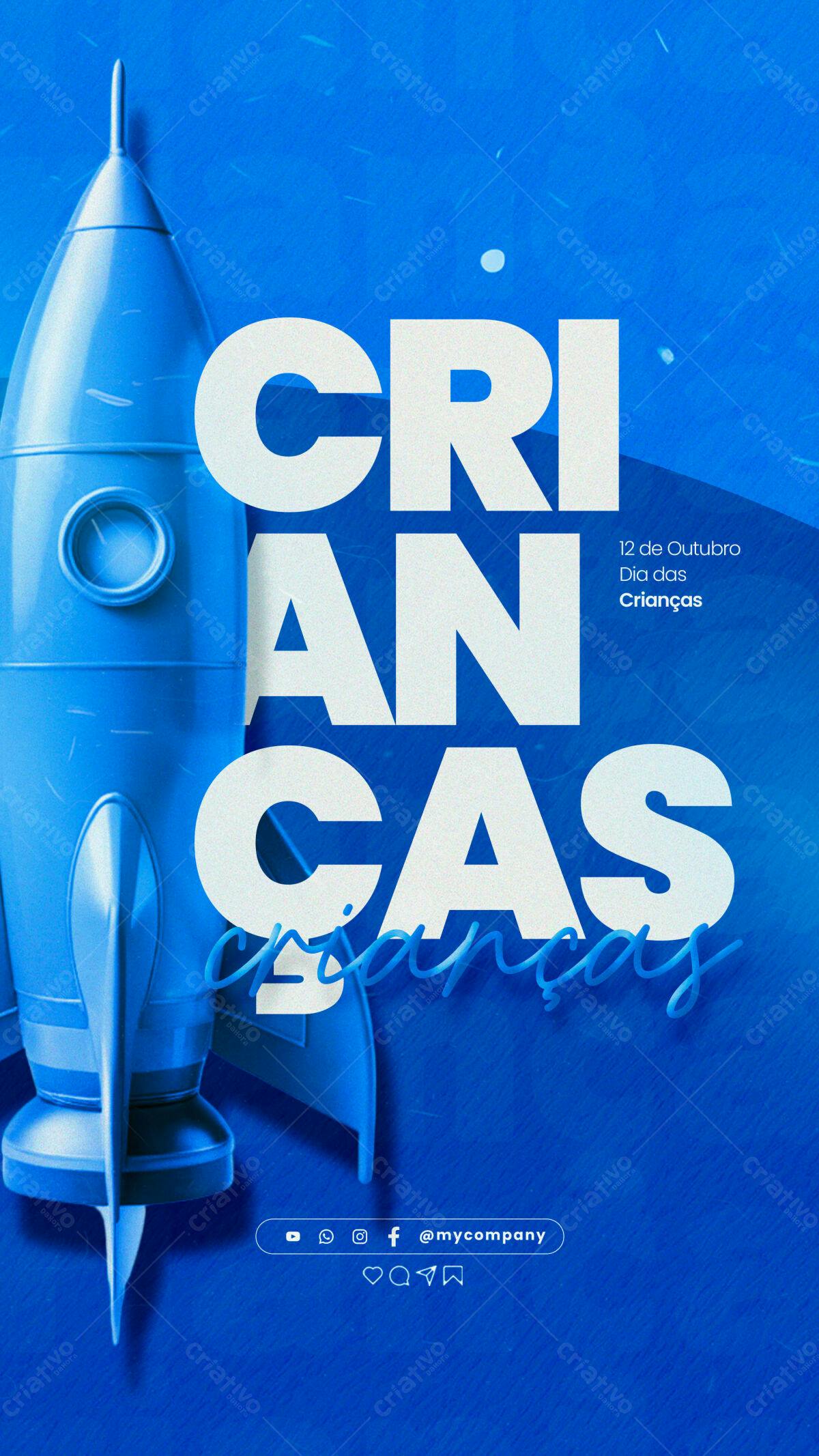 Flyer Dia das Crianças PSD Editável