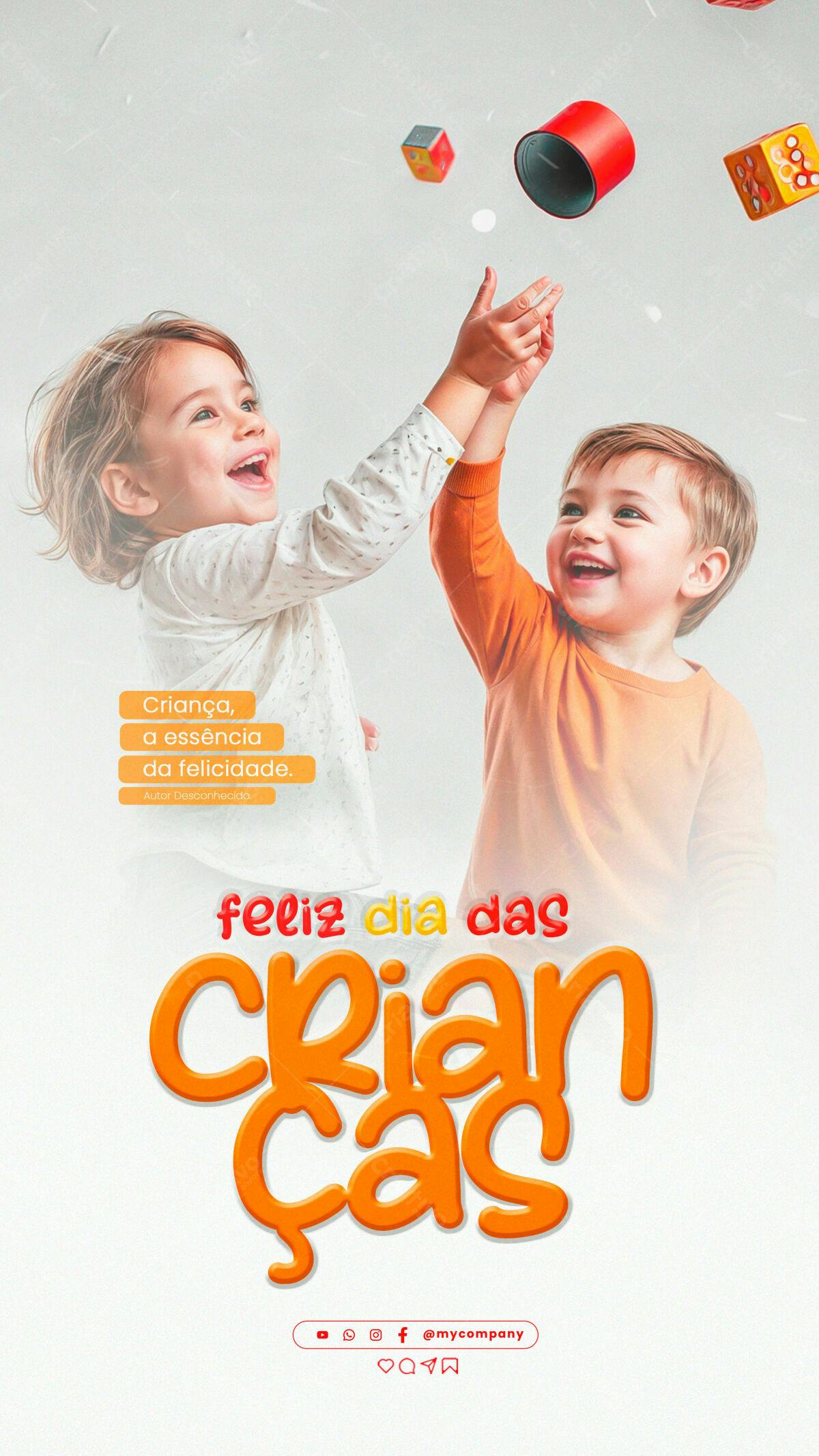 Flyer Dia das Crianças PSD Editável