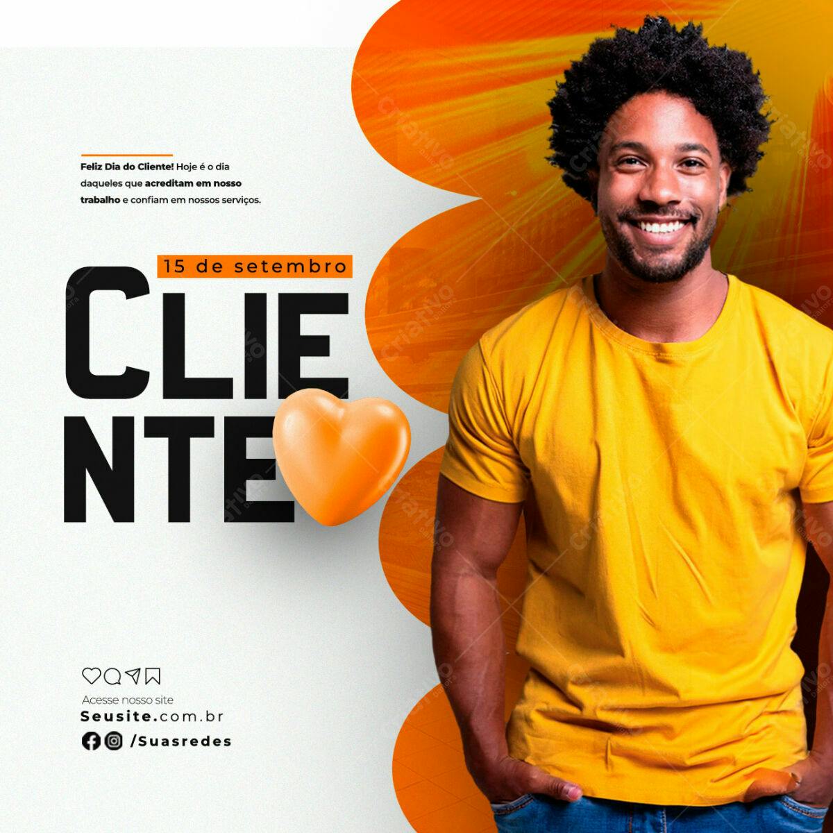 Postagem Dia do Cliente PSD Editável
