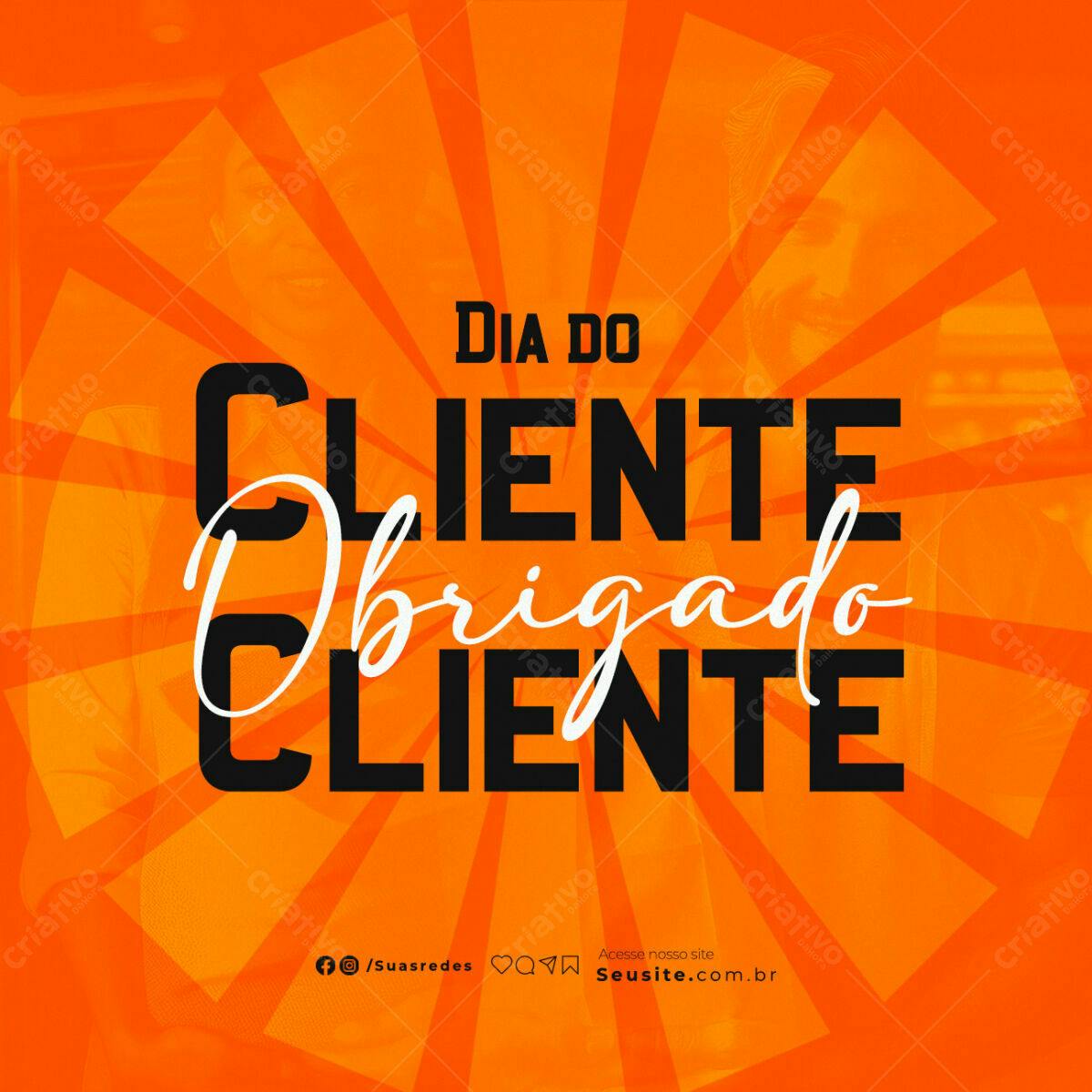 Postagem Dia do Cliente PSD Editável