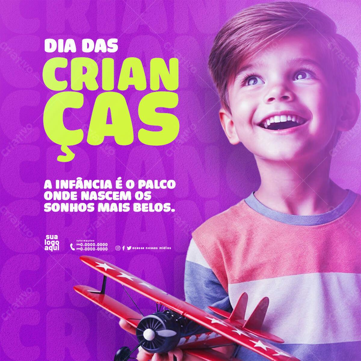 Postagem Dia das Crianças PSD Editável