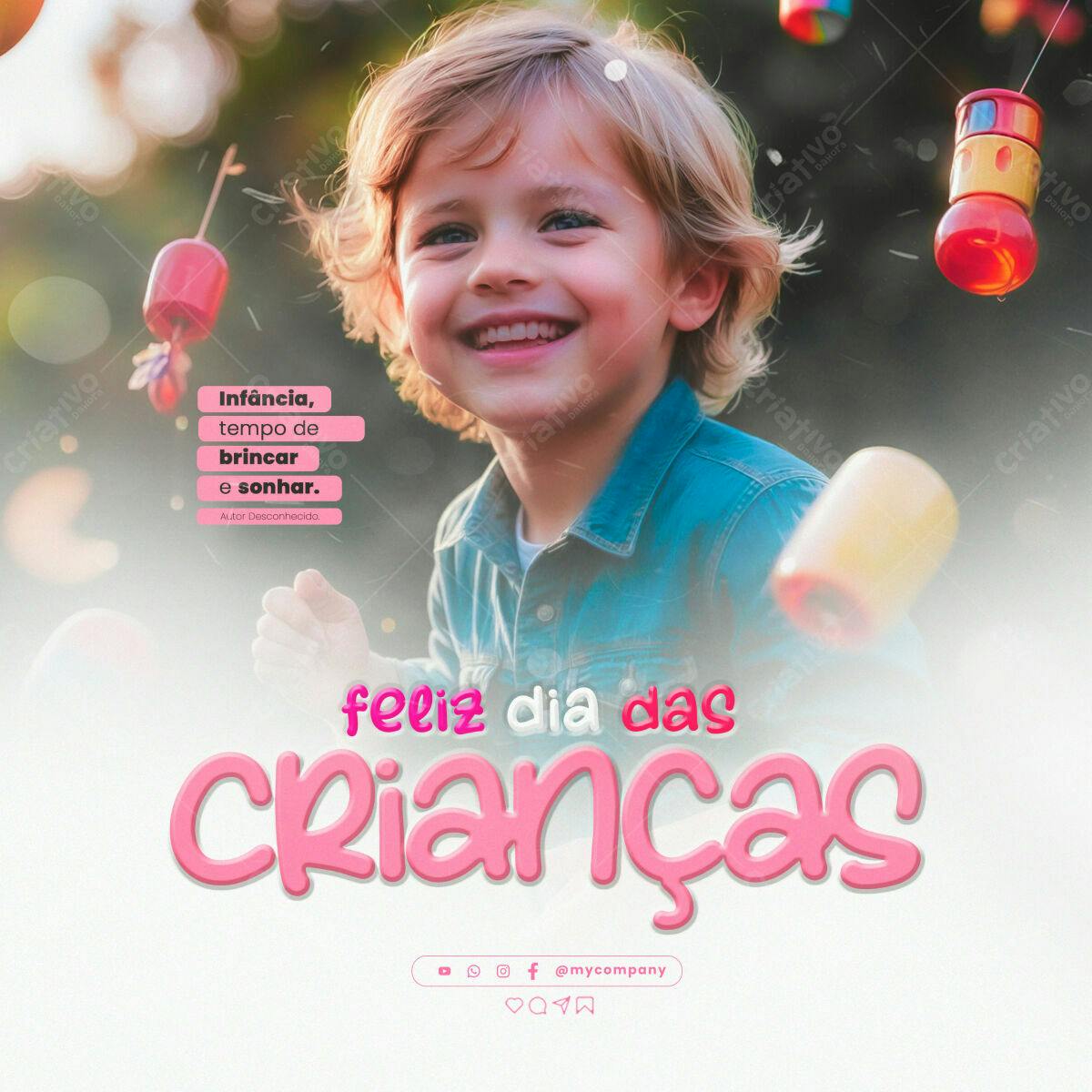 Postagem Dia das Crianças PSD Editável