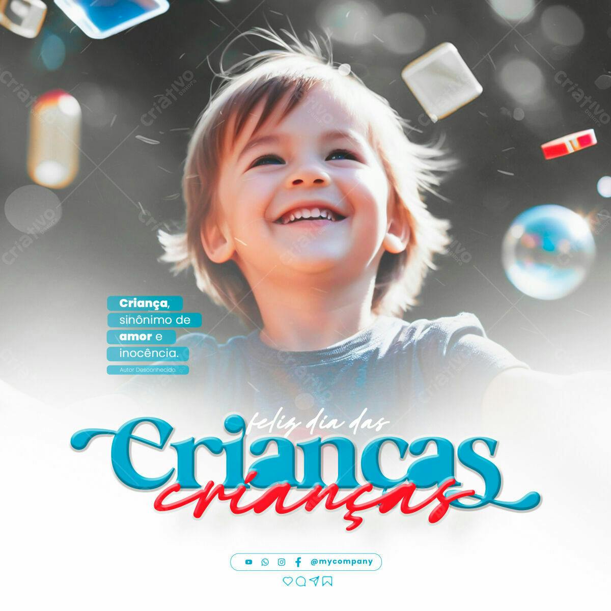 Postagem Dia das Crianças PSD Editável