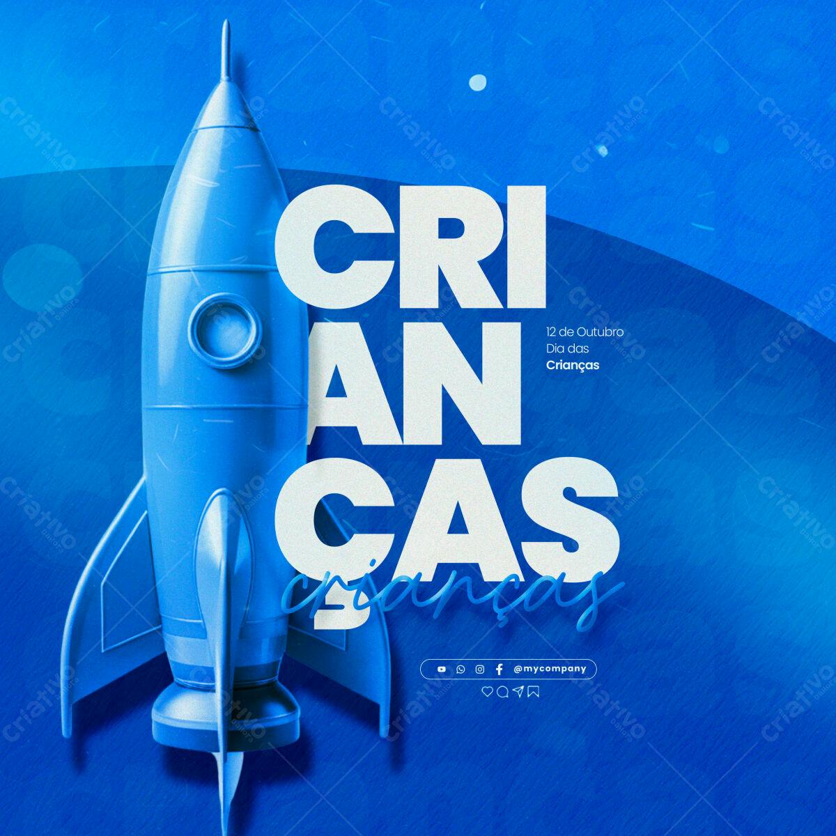 Flyer Dia das Crianças PSD Editável