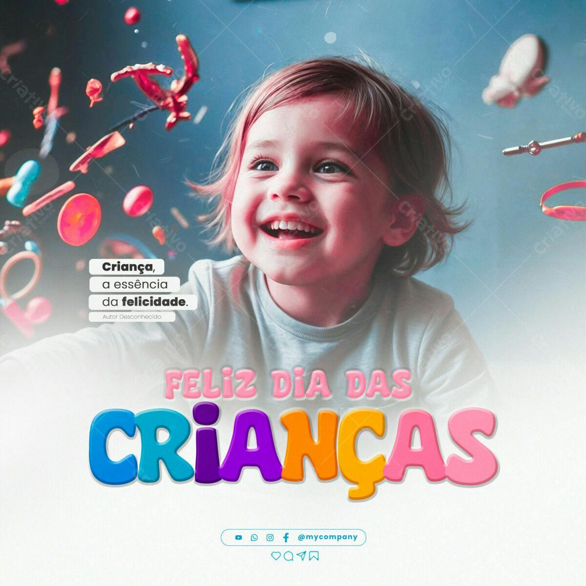 Postagem Dia das Crianças PSD Editável
