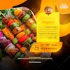 Vegan skewer at zeca social media editable psd