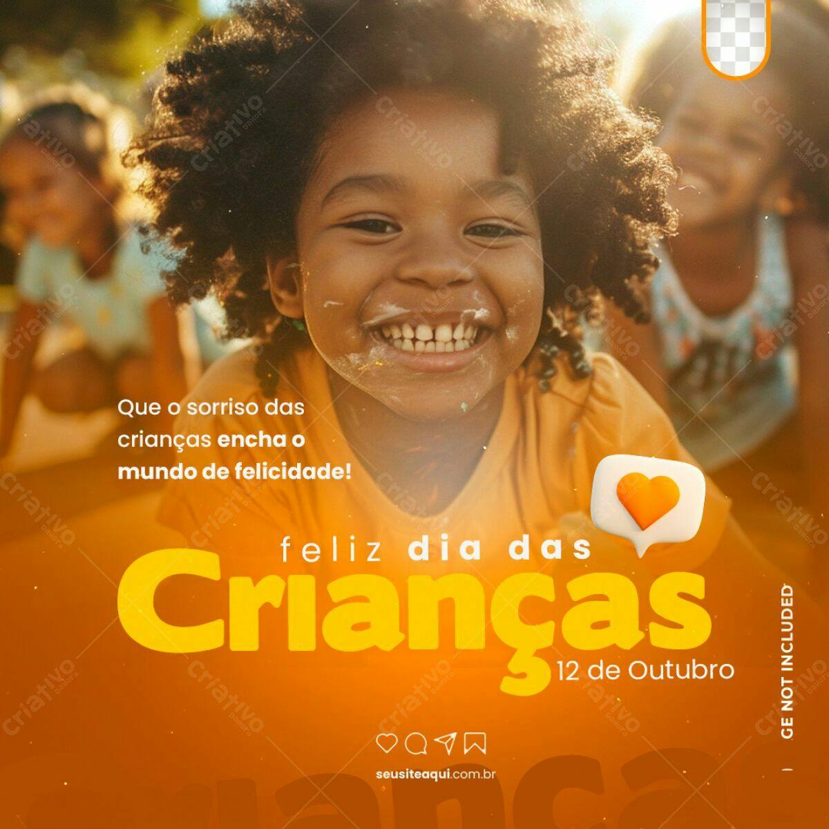 Postagem Dia das Crianças PSD Editável