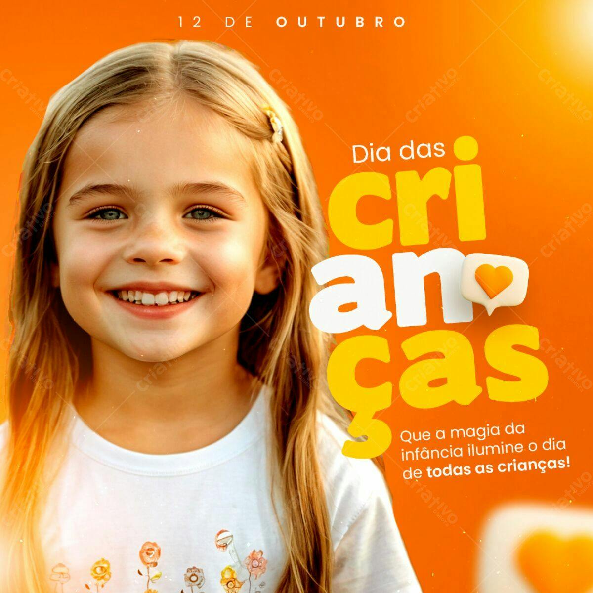 Postagem Dia das Crianças PSD Editável
