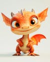 Image of a cartoon baby dragon character