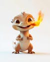 Image of a baby dragon cartoon character