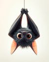 Image, of, an, upside, down, cartoon, character, bat