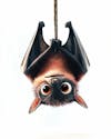 Image, of, a, bat, upside, down, cartoon, character