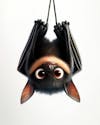 Image, of, an, upside, down, bat, cartoon, character.