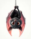 Image, of, an, upside down, bat, cartoon, character