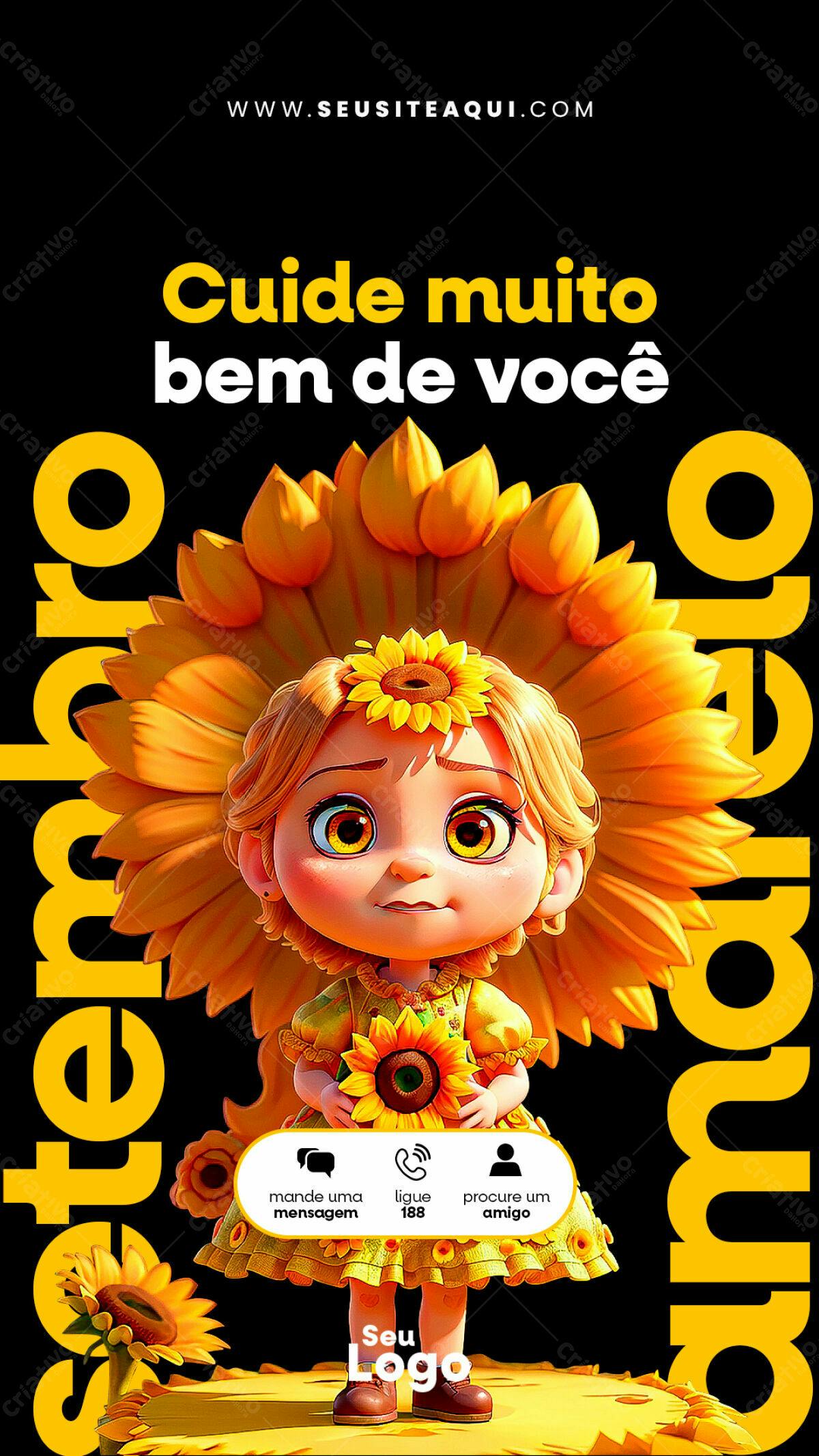 Flyer Cuide de Você PSD Editável