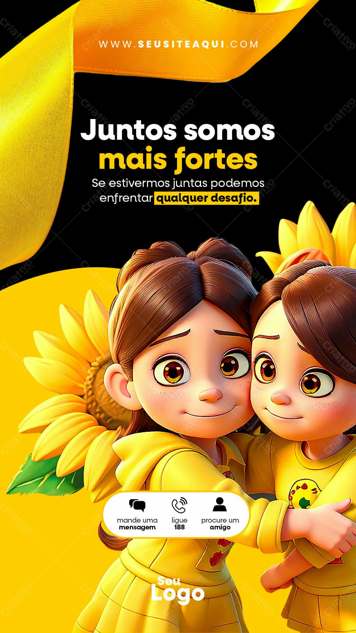 Flyer Amizade PSD Editável