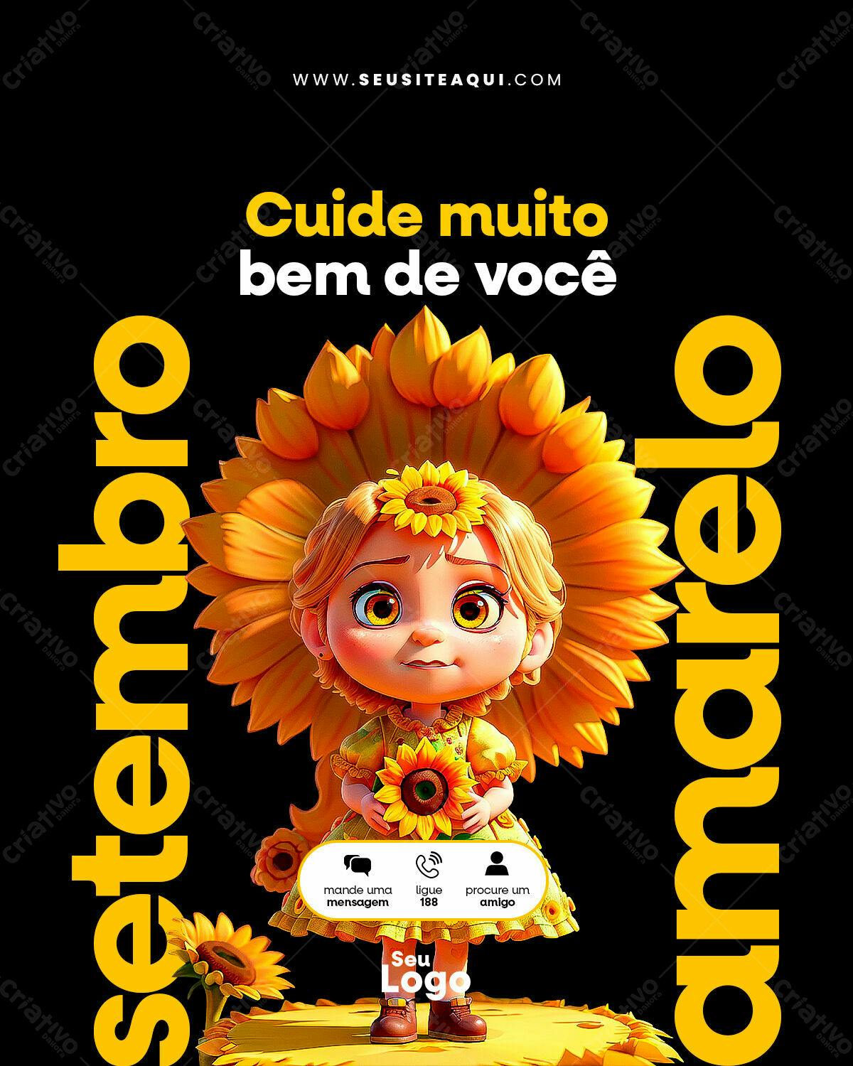 Flyer Setembro Amarelo PSD Editável