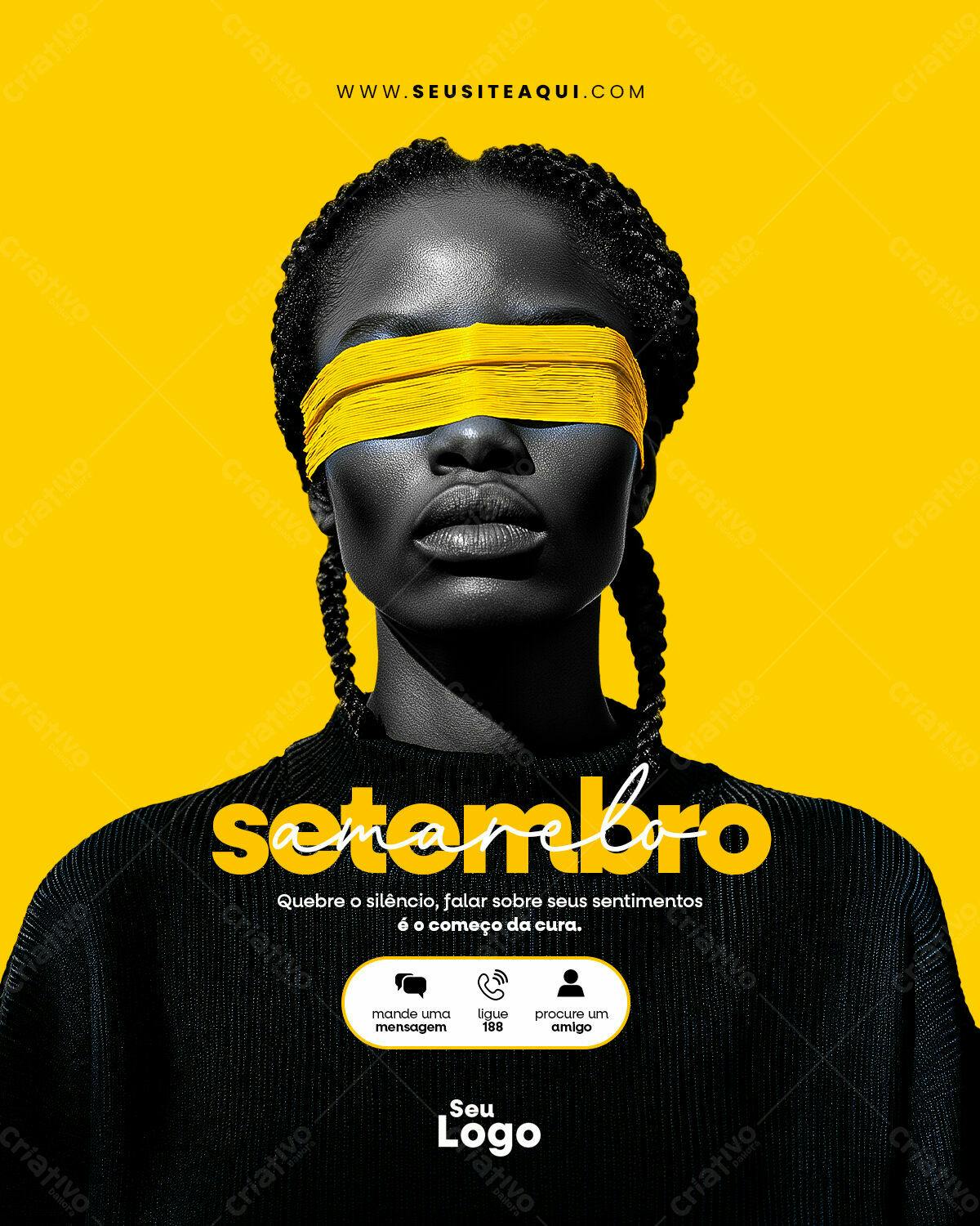 Flyer Setembro Amarelo PSD Editável
