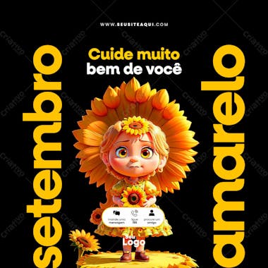 Feed quadrado setembro amarelo 2024 03