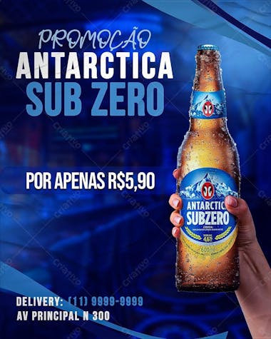 Flayer cerveja antarctica