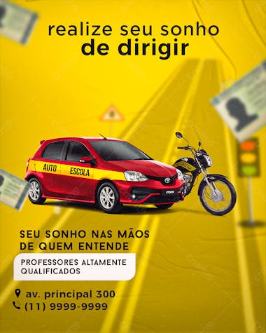 Flayer auto escola