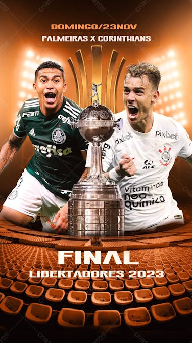 Flayer libertadores palmeiras x corinthians