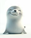 Image, of, a, smiling, baby, seal