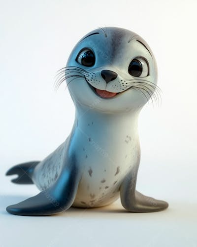 Imagem De Uma Foca Bebê Sorrindo