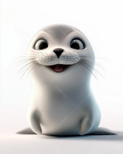 Imagem De Uma Foca Bebê Sorrindo