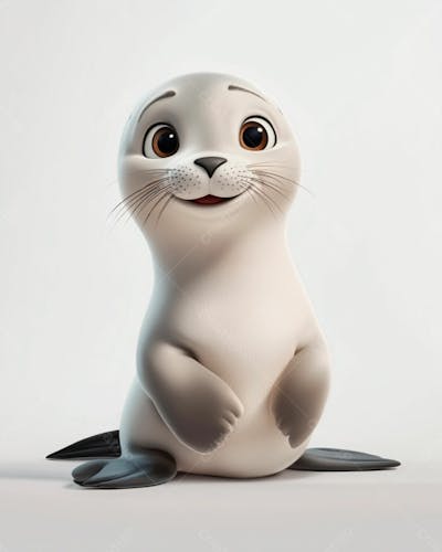 Imagem De Uma Foca Bebê Sorrindo