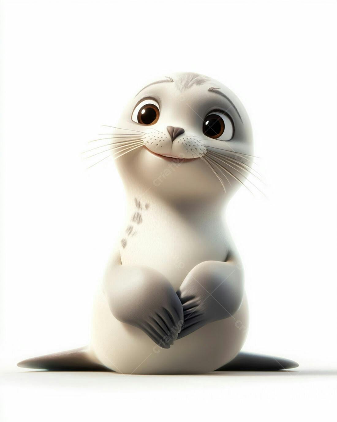 Foca Bebê Fofa desenho animado