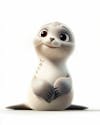 Image, of, a, smiling, baby, seal