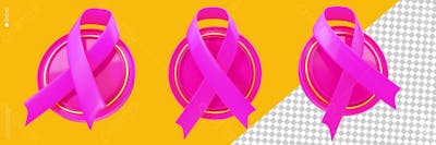 Pack Socialmedia Fita Outubro Rosa 3D 