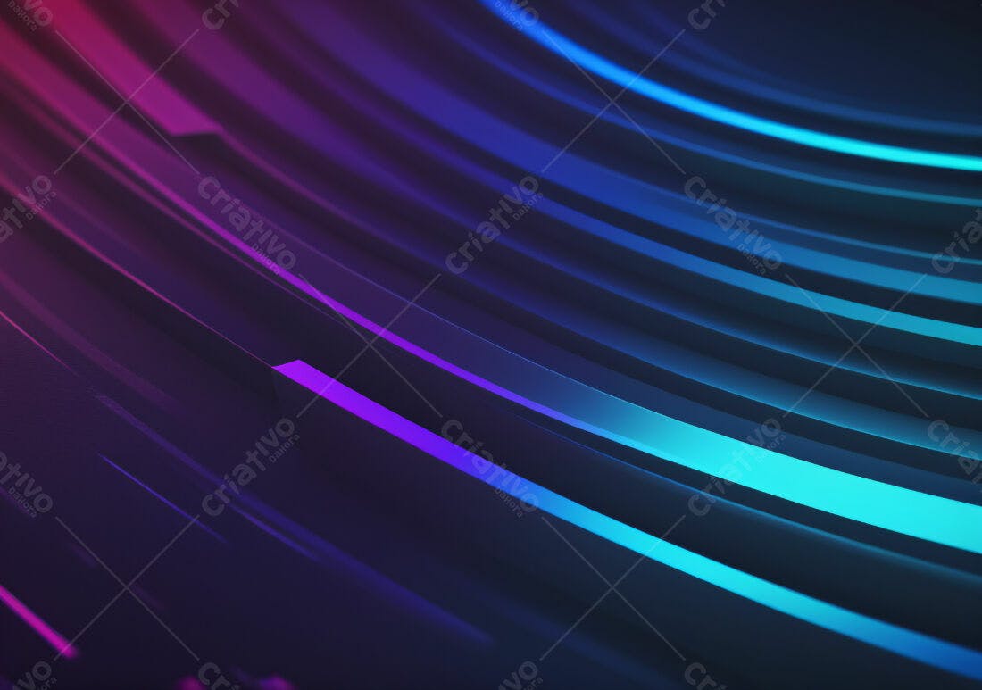 Linhas Abstratas Roxo e Azul