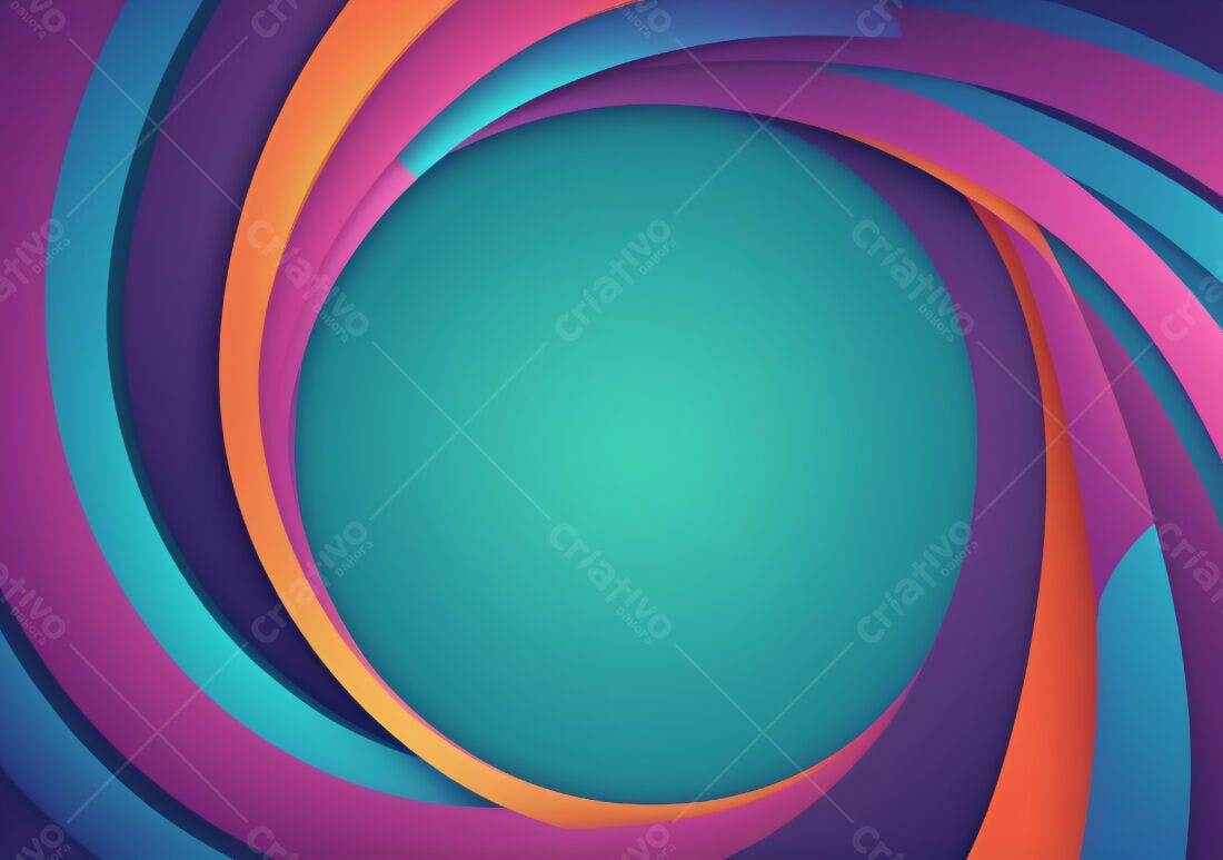 Abstrato colorido espiral turquesa