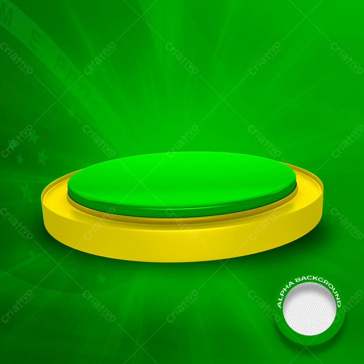 Background Verde e Amarelo PSD Editável