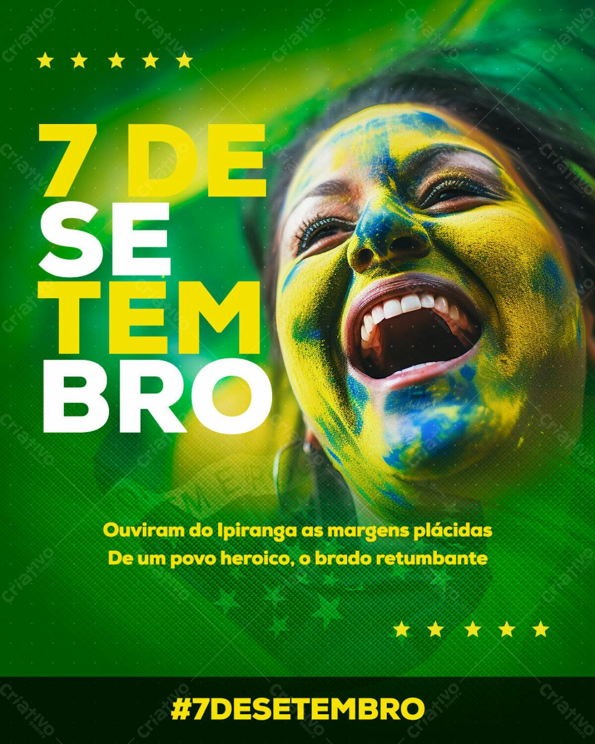 Flyer 7 de Setembro PSD Editável