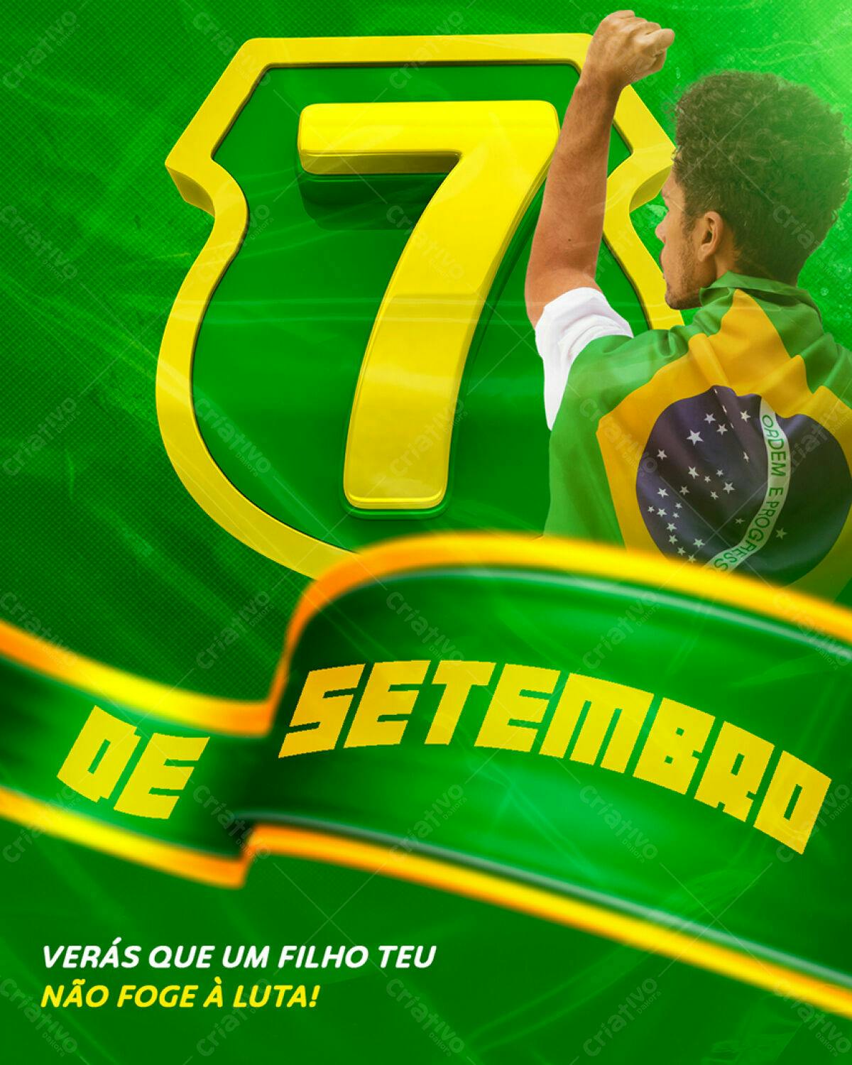 Flyer 7 de Setembro PSD Editável