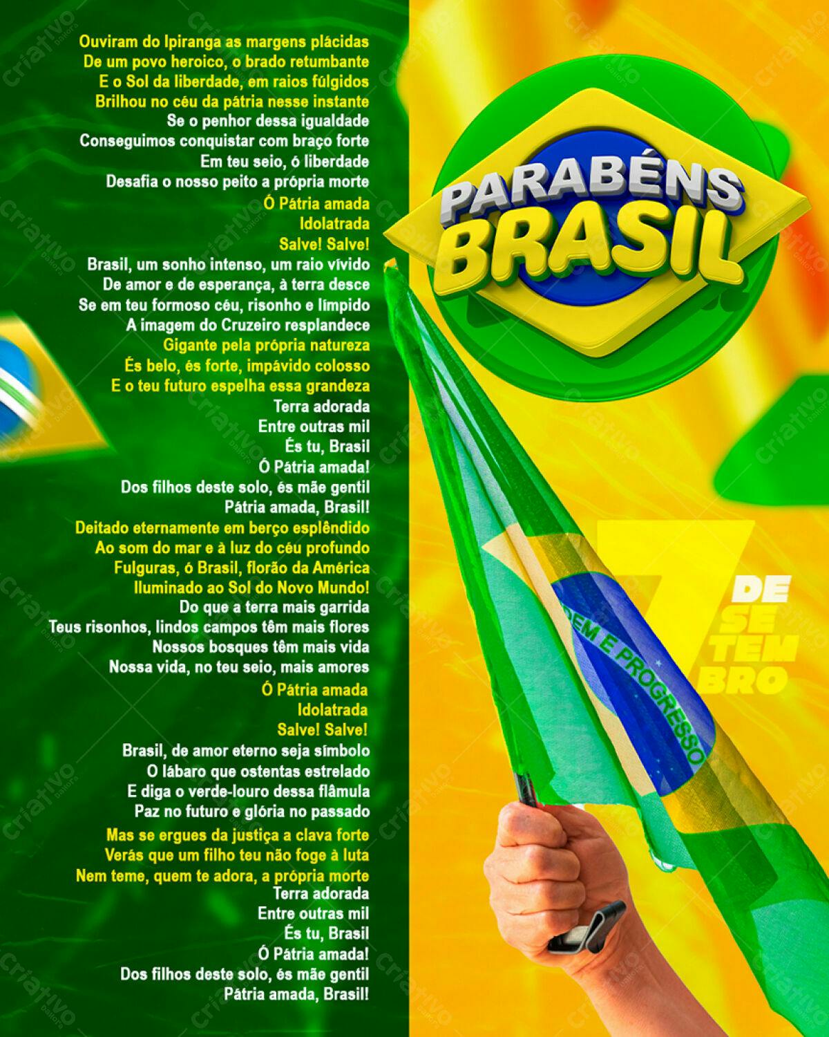 PSD Flyer 7 de Setembro PSD Editável