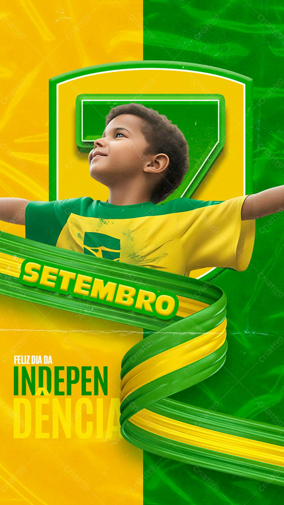 Flyer para o Dia da Independência PSD Editável