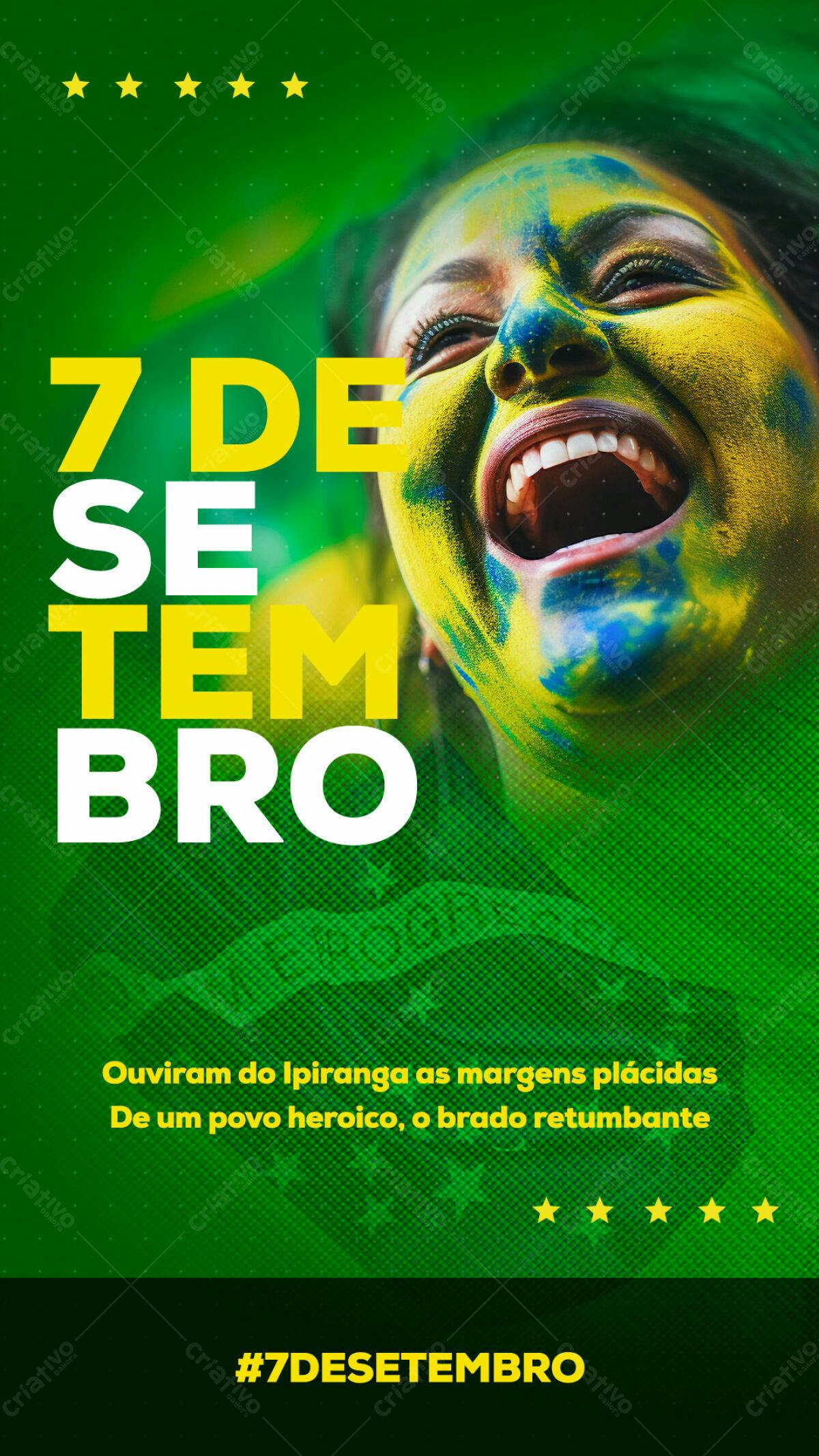 Flyer para 7 de Setembro PSD Editável